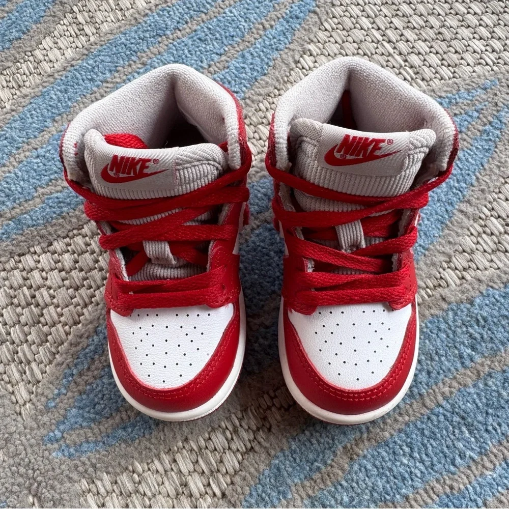 Nike Air Jordan 1 Retro High‎ OG (TD) Toddlers' Shoes Red White Size 6C